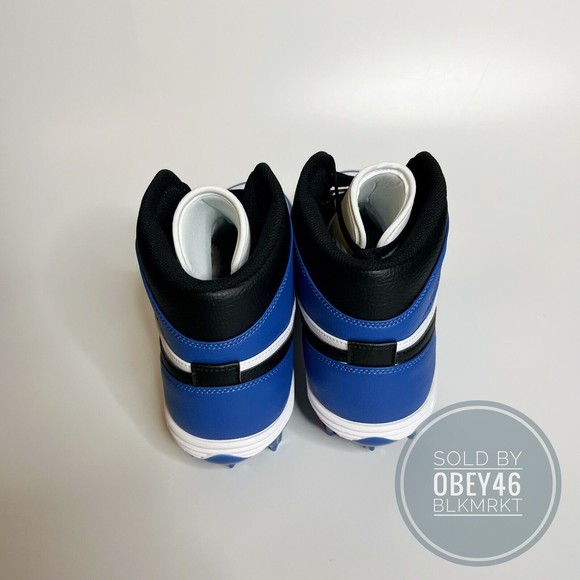 Jordan 1 Game Royal Mid TD Football Cleats FJ6805-104 Size 13 display picture 1